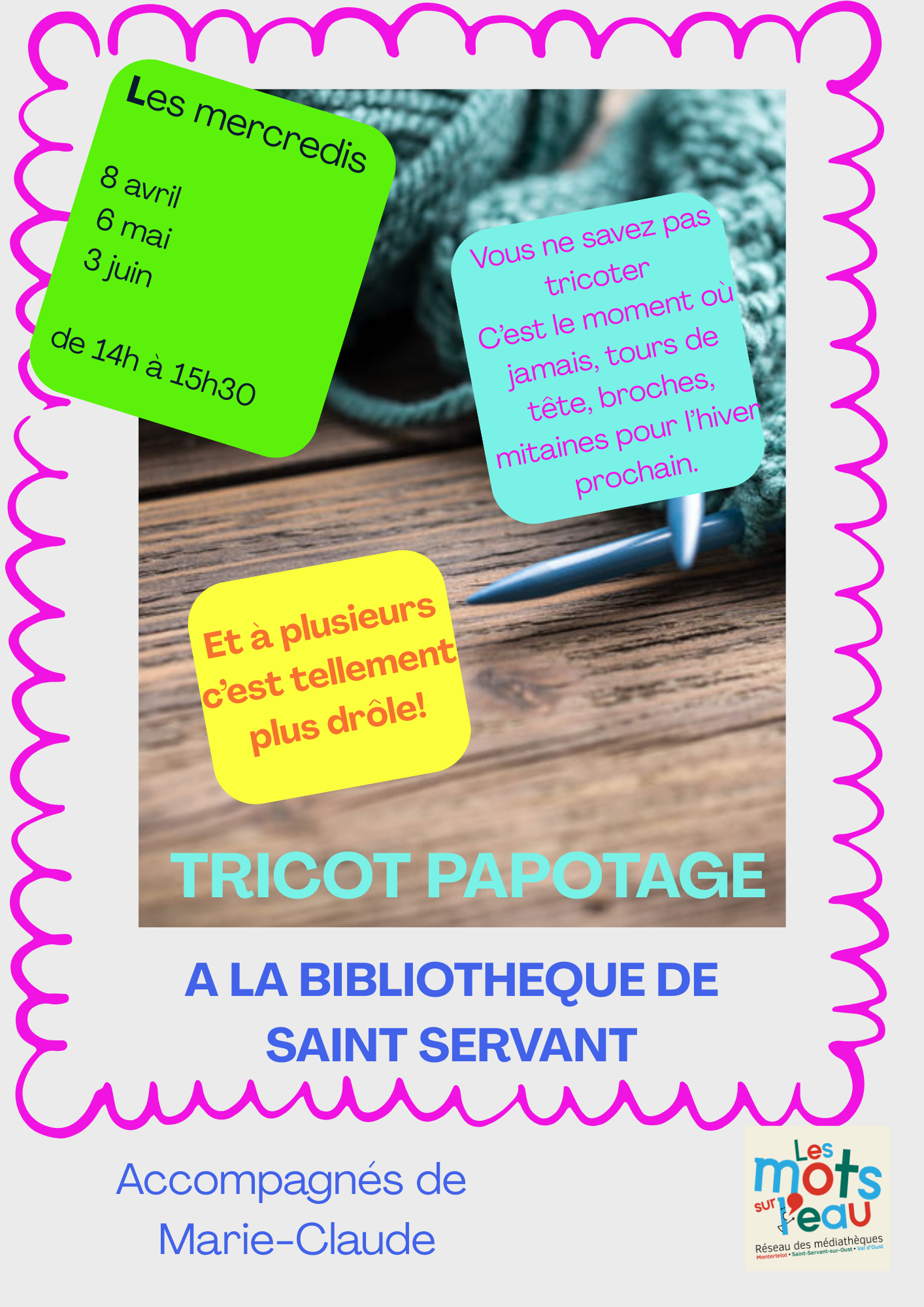 AFFICHE TRICOT PAPOTAGE